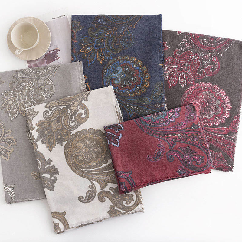 Tibetan Paisley Prints Shawl Fall Winter Soft Warm Scarf Wrap