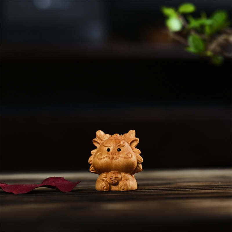 12 Chinese Zodiac Thuja Sutchuenensis Sandalwood Prosperity Mini Home Decoration