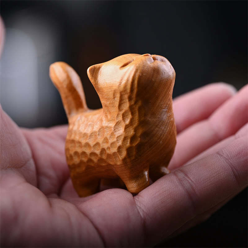 Sandalwood Thuja Sutchuenensis Green Sandalwood Mini Cute Cat Protection Home Decoration