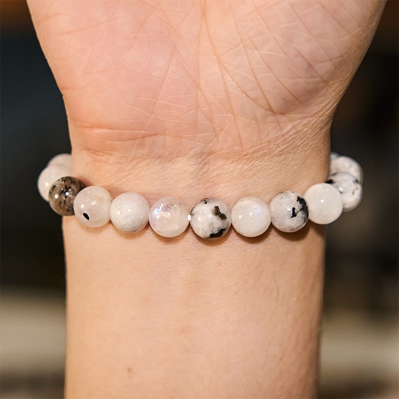 mystic zen Stone Rainbow Moonstone Harmony Bracelet