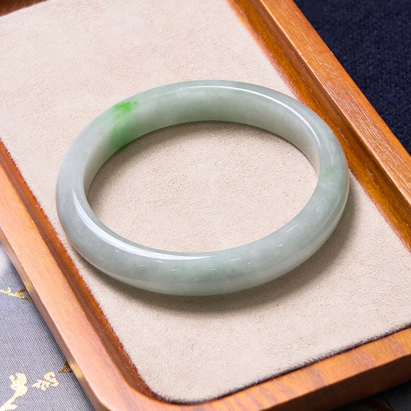 Bring Good Luck Green Jade Bracelet Bangle Bundle