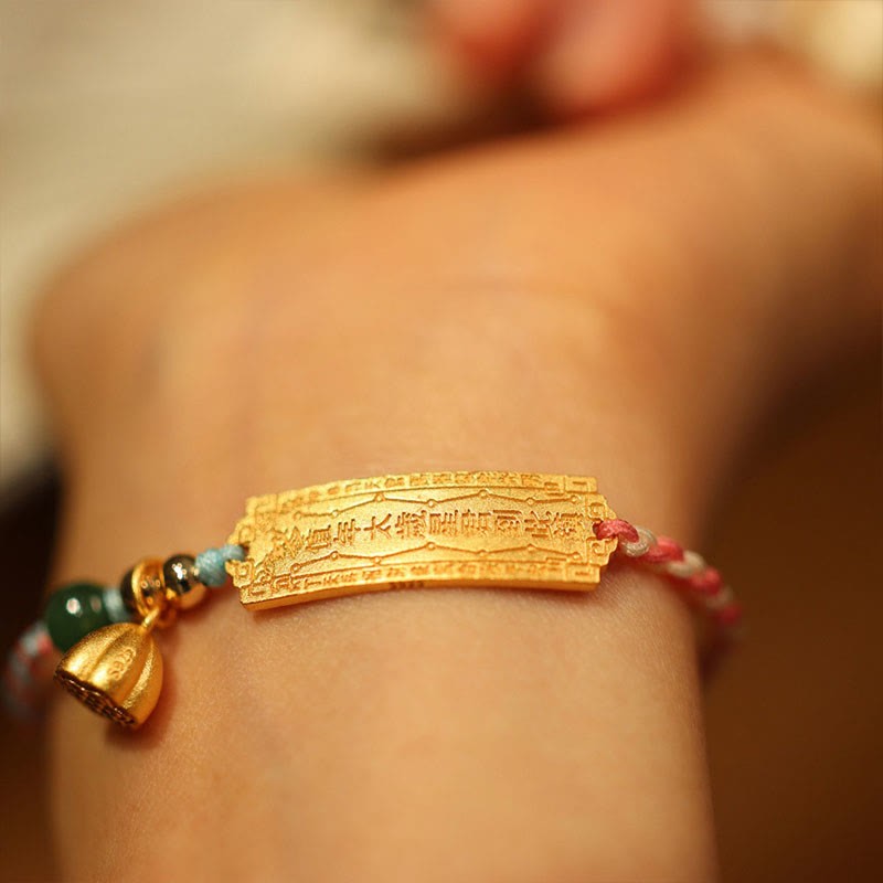 925 Sterling Silver Handmade Multicolor String Protection Luck Charm Braid Bracelet