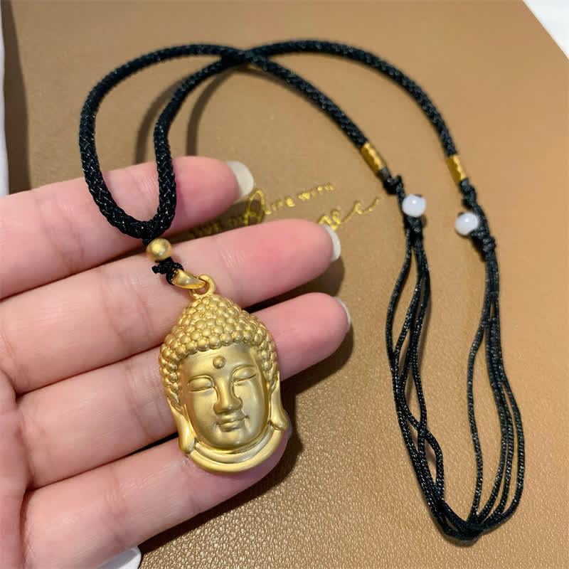Gold mystic zen Copper Wealth Necklace Pendant