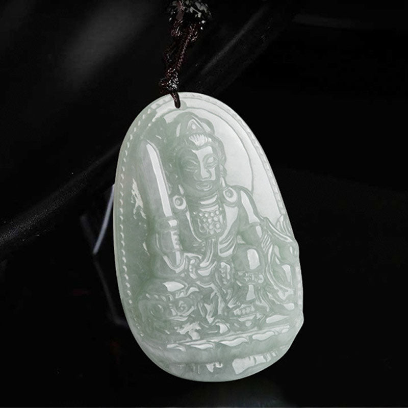 Chinese Zodiac Natal mystic zen Jade Wealth Prosperity Necklace Pendant