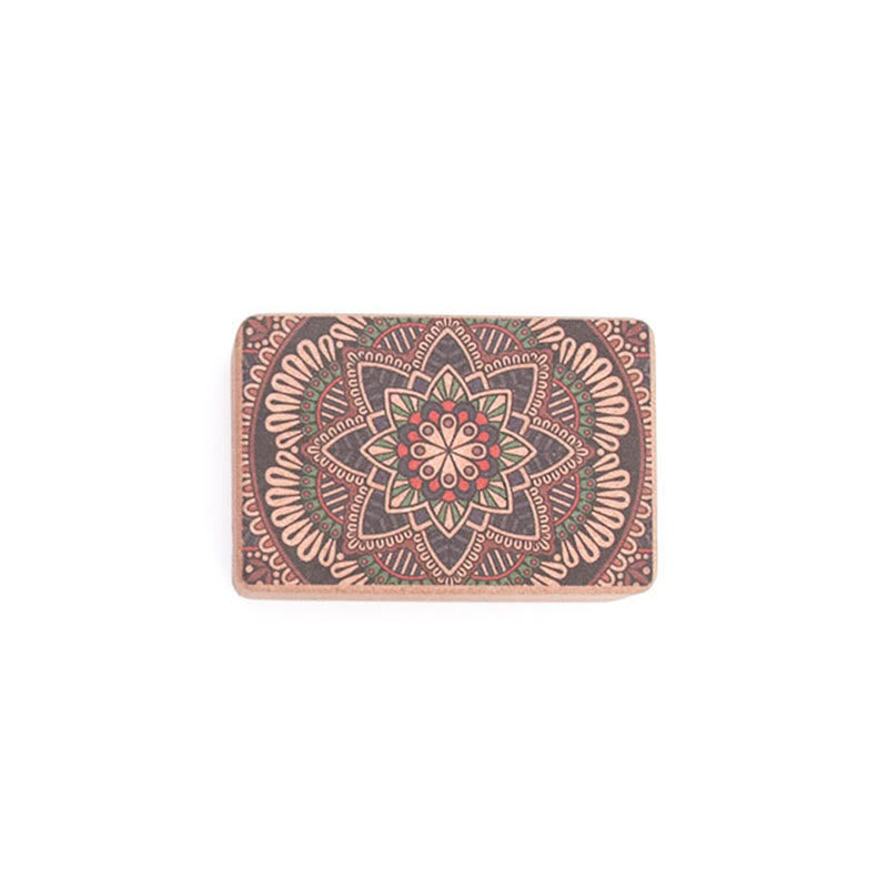Tibetan Mandala Mindful Yoga Cork Block