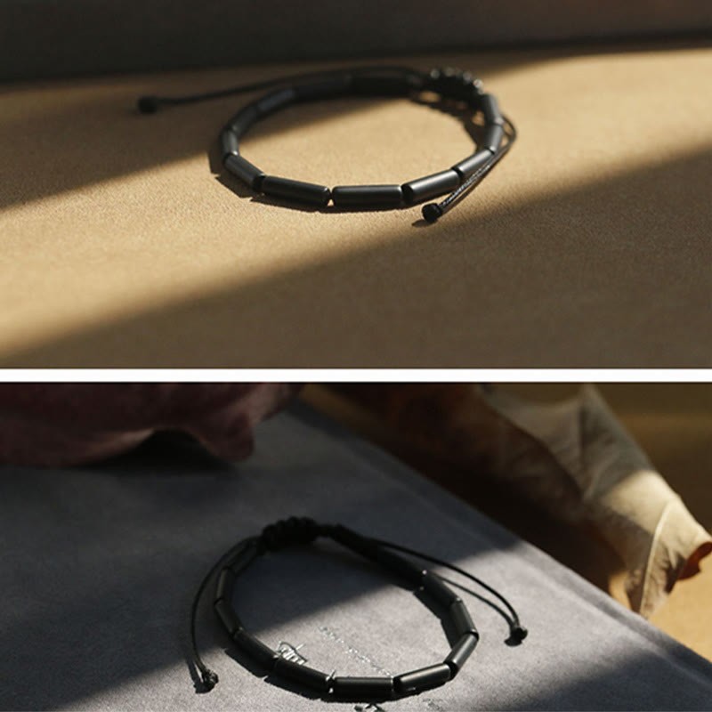 Black Onyx Bead Support Protection Bracelet