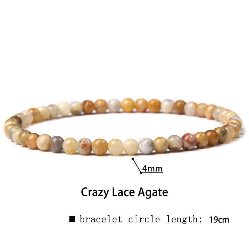 4mm Various Stone Crystal Mini Beads Healing Bracelet