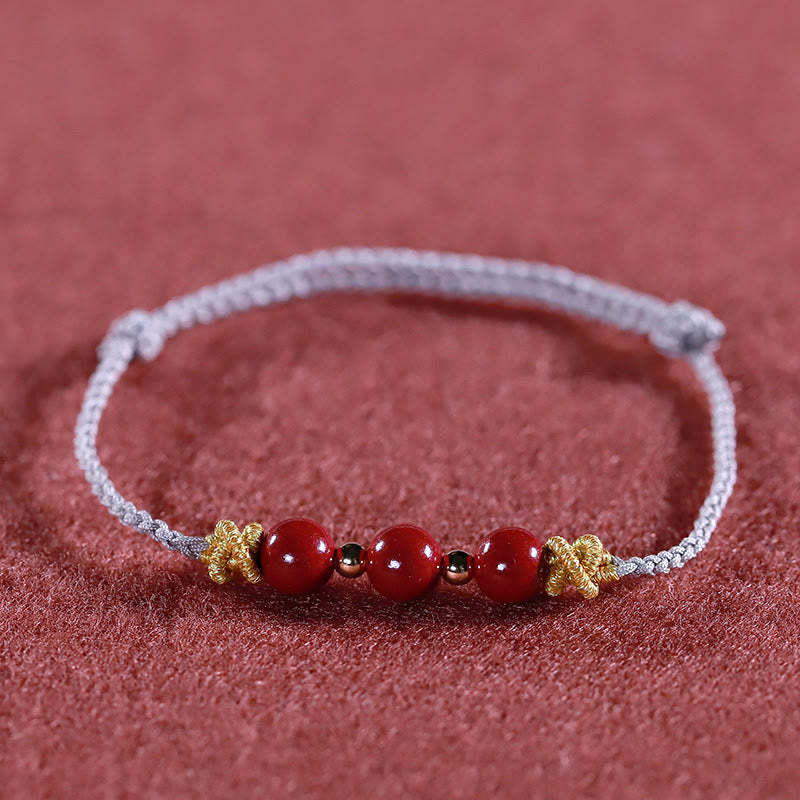 Colorful String Cinnabar Calm Bracelet
