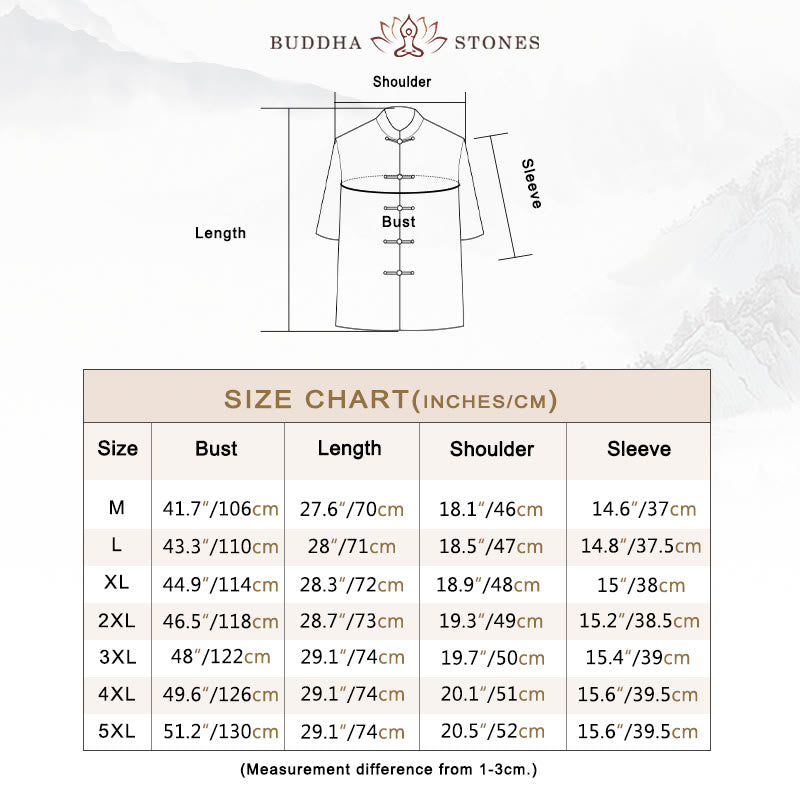 Chinese Tang Suit Frog-button Dragon Print Men's Half Sleeve Shirts