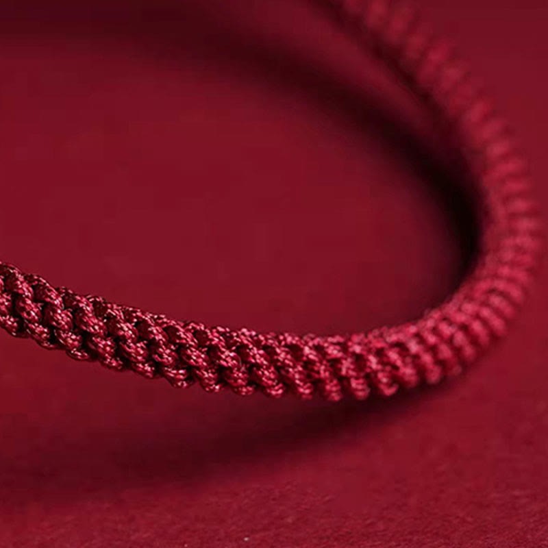 Natural Cinnabar King Kong Knot Blessing String Bracelet