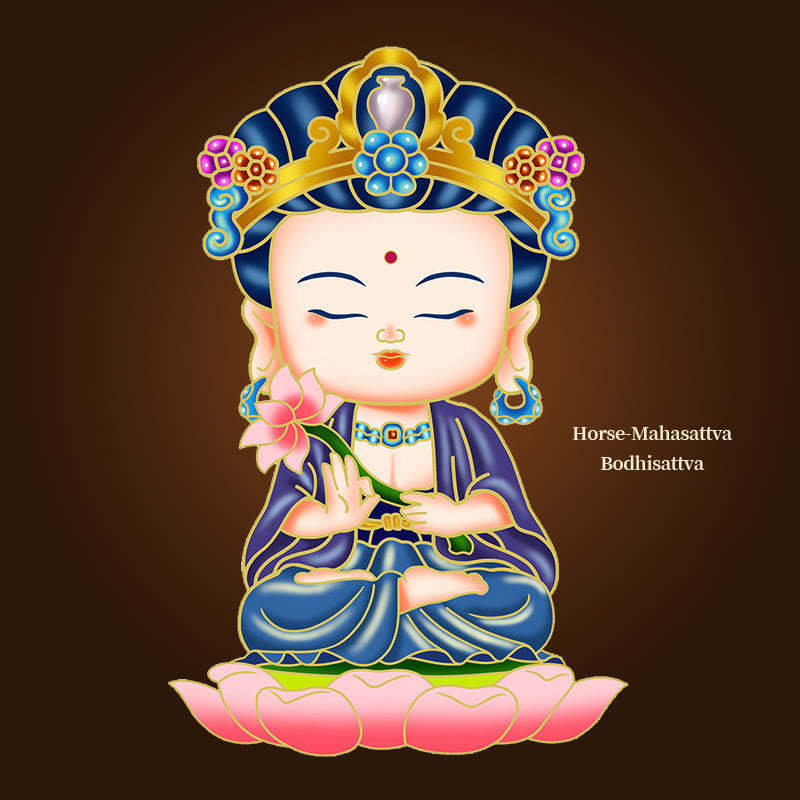 Chinese Zodiac Natal mystic zen Blessing Wealth Fortune Fridge Phone Sticker