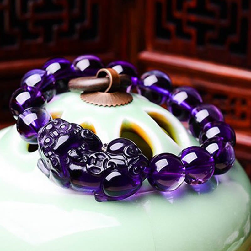 Feng Shui Amethyst Fortune Wealth Bracelet
