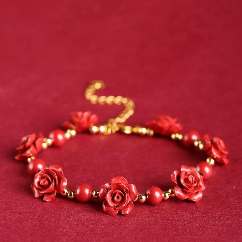 Cinnabar Rose Blessing Bracelet