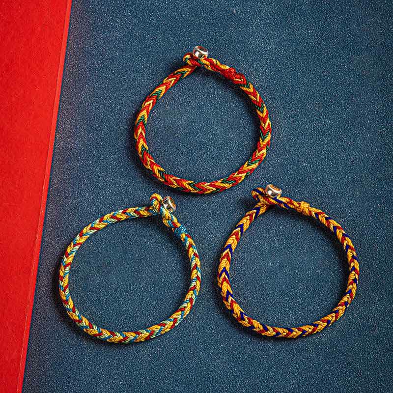 May you be safe and sound all year round Lucky Multicolored Bracelet