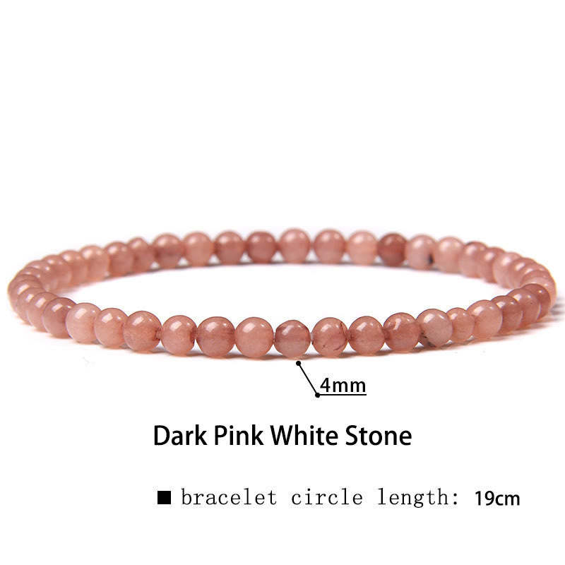4mm Various Stone Crystal Mini Beads Healing Bracelet