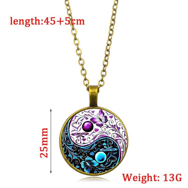 Yin Yang Chain Balance Necklace Pendant