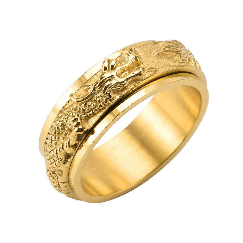 Dragon Titanium Steel Stimulation Rotatable Ring (Extra 30% Off | USE CODE: FS30)