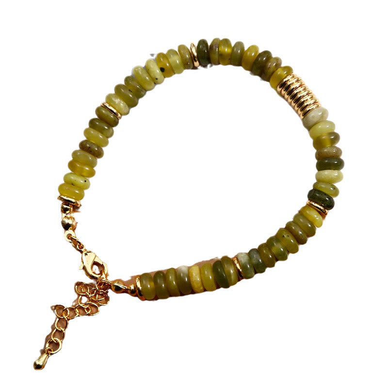 Gild Cyan Jade Success Healing Bracelet