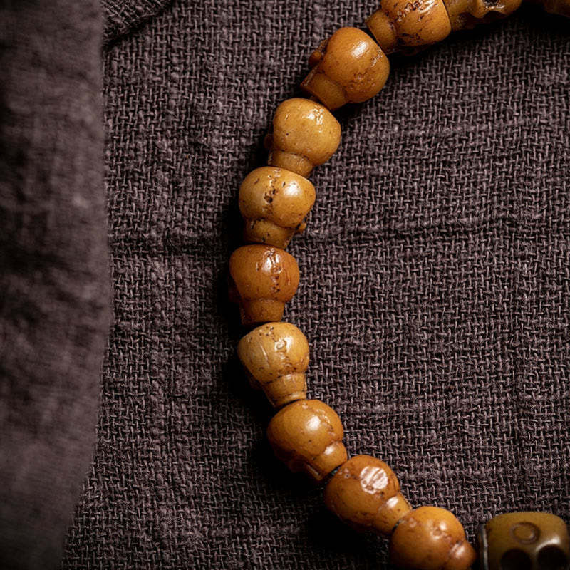 Tibetan Yak Bone The Lord Of The Corpse Forest Pattern Strength Bracelet