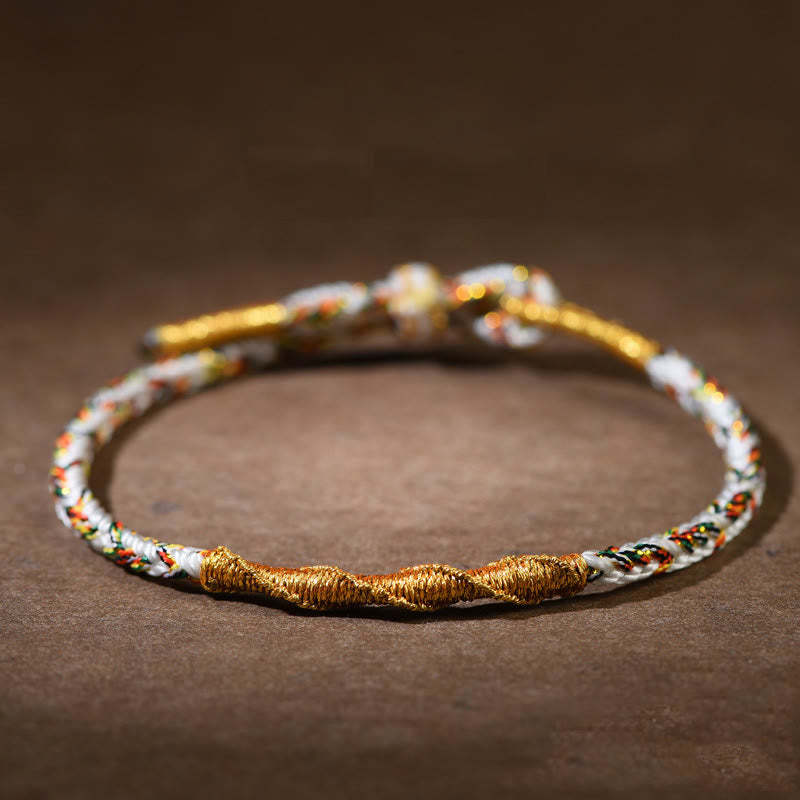 Handmade Chinese Zodiac Natal mystic zen Luck Strength Braided Rope Bracelet