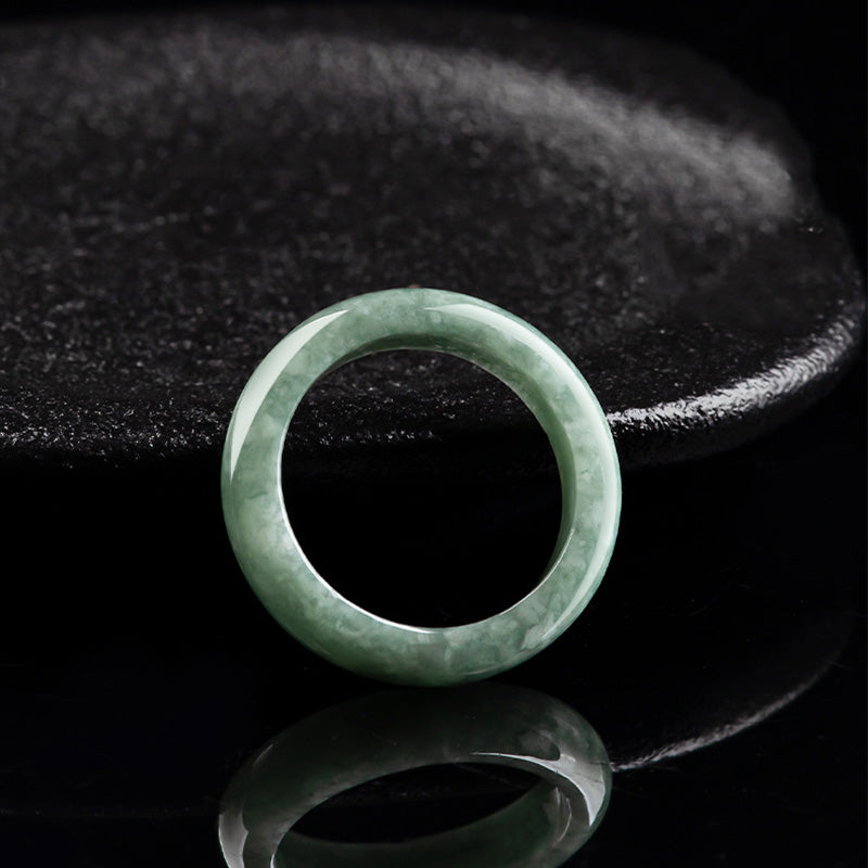Natural Jade Abundance Healing Ring