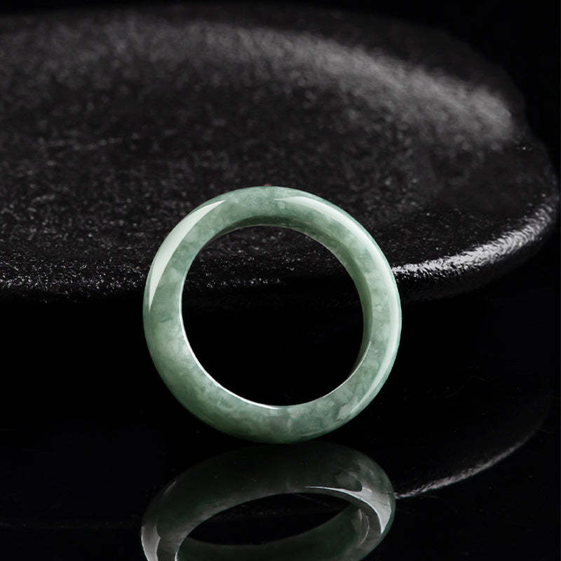 Natural Jade Abundance Healing Ring