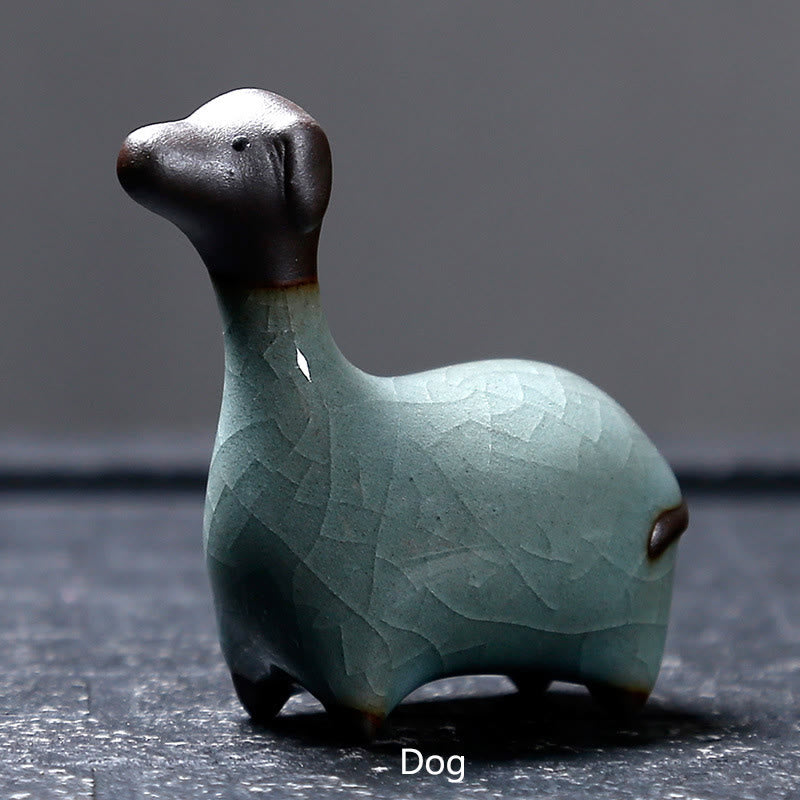 Chinese Zodiac Ceramic Tea Pet Home Decoration