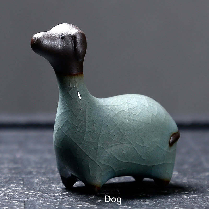 Chinese Zodiac Ceramic Tea Pet Home Decoration