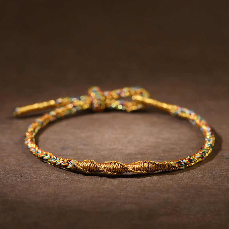 Handmade Chinese Zodiac Natal mystic zen Luck Strength Braided Rope Bracelet