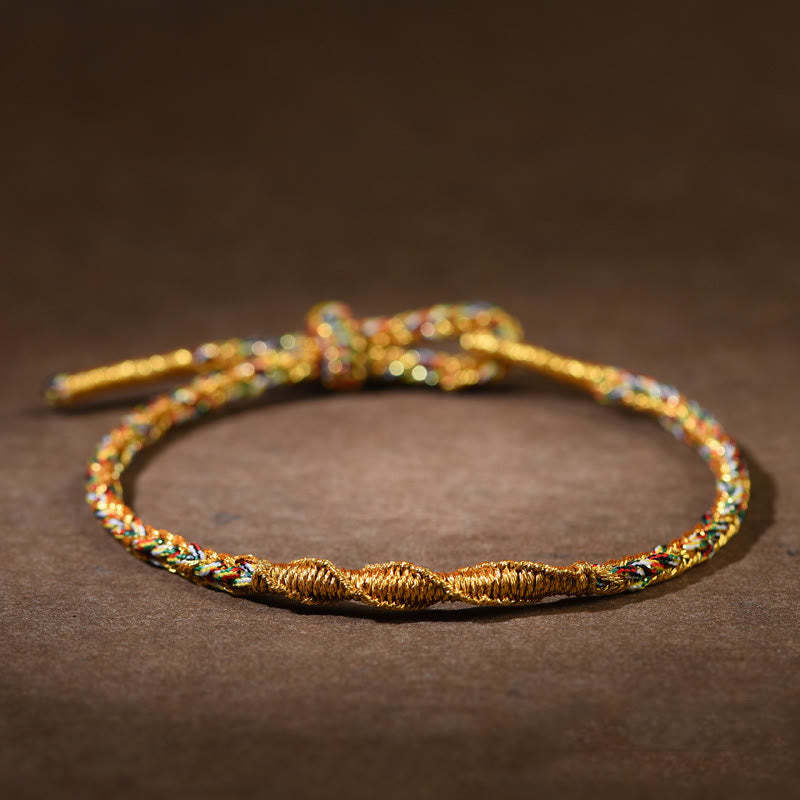 Handmade Chinese Zodiac Natal mystic zen Luck Strength Braided Rope Bracelet