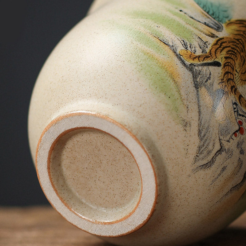 12 Chinese Zodiac Ceramic Teacup Kung Fu Tea Cup 130ml