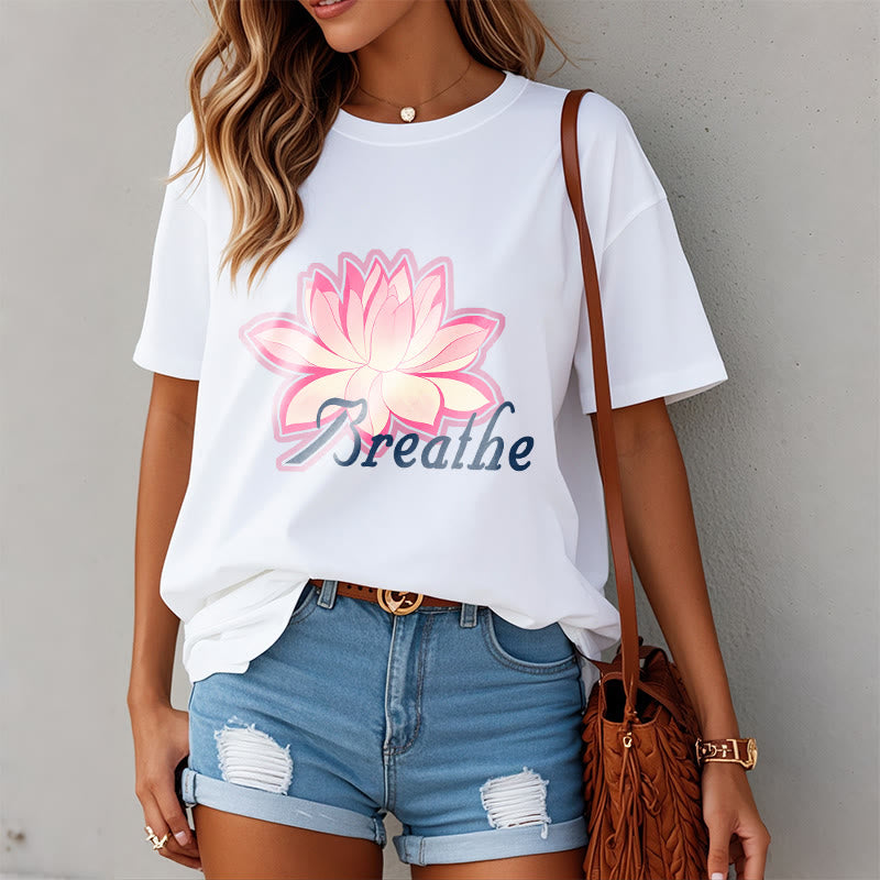BREATHE Lotus Flower Tee T-shirt