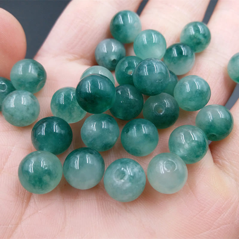 Natural Quartzite Jade Dyeing Beads Balance Peace Bracelet