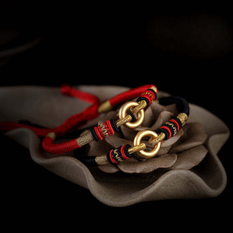 FengShui Lucky Red String Couple Bracelet
