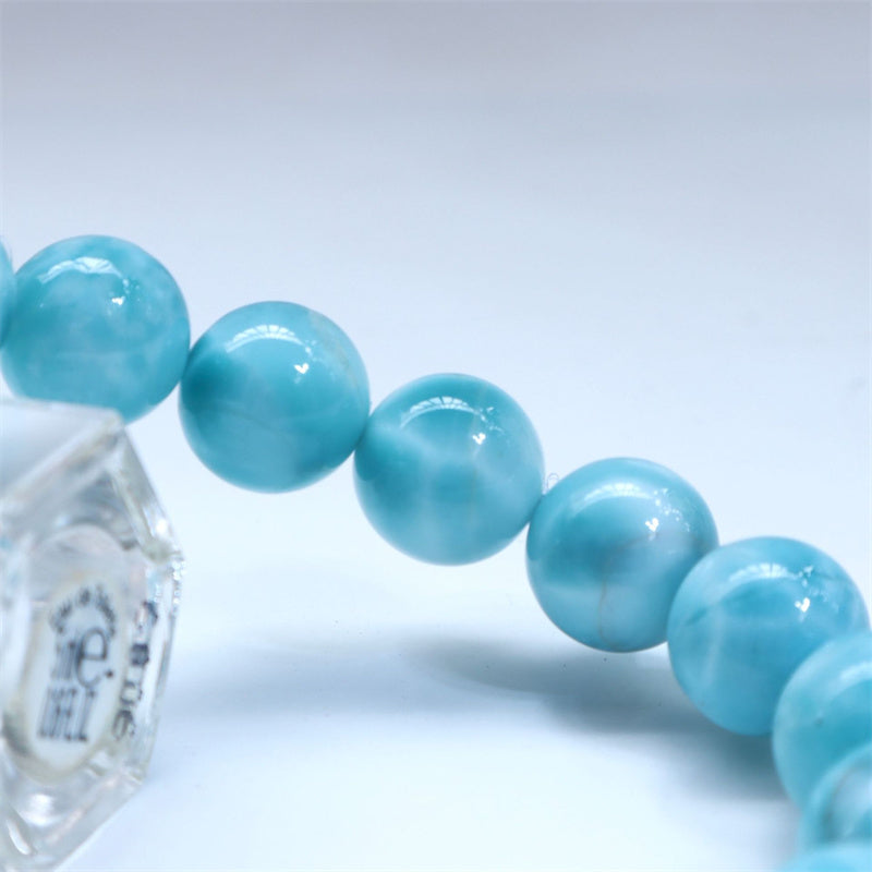 Natural Larimar Wisdom Confidence Bracelet