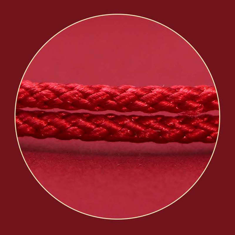 925 Sterling Silver PiXiu Fu Character Wealth Luck Handmade Braided Bracelet
