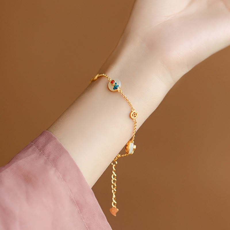 Auspicious Clouds Jade Pattern Luck Bracelet