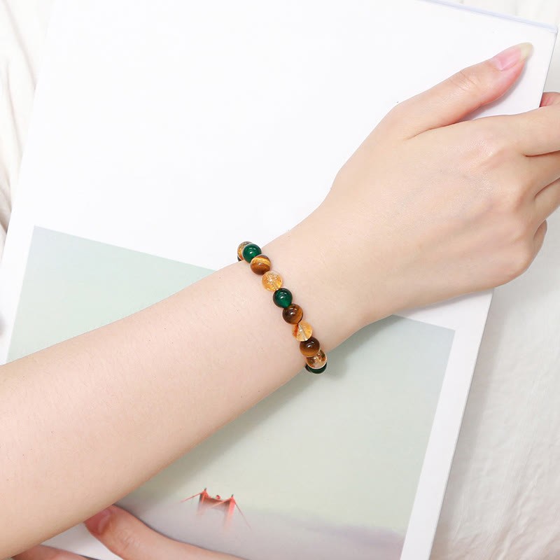 mystic zen Stone Various Tiger Eye Confidence Bracelet