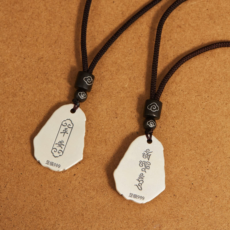 999 Sterling Silver Ksitigarbha mystic zen Zakiram Goddess Necklace Pendant