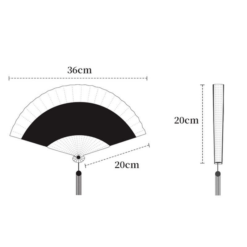 Retro Bamboo Hollow Engraving Handheld Bamboo Folding Fan
