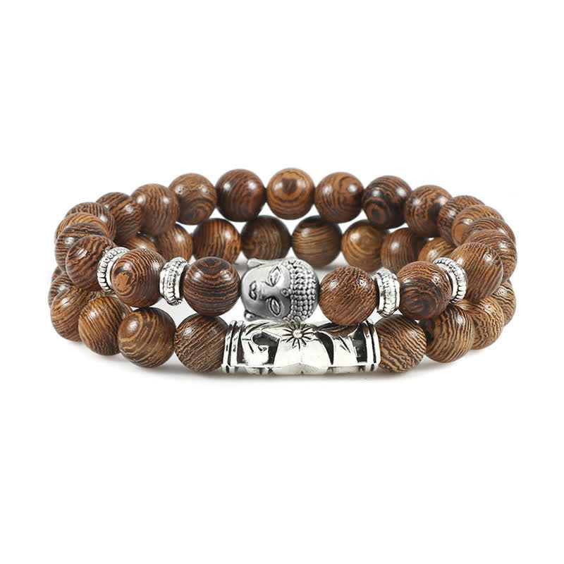 2Pcs Natural Crystal Agate mystic zen Protection Bracelet
