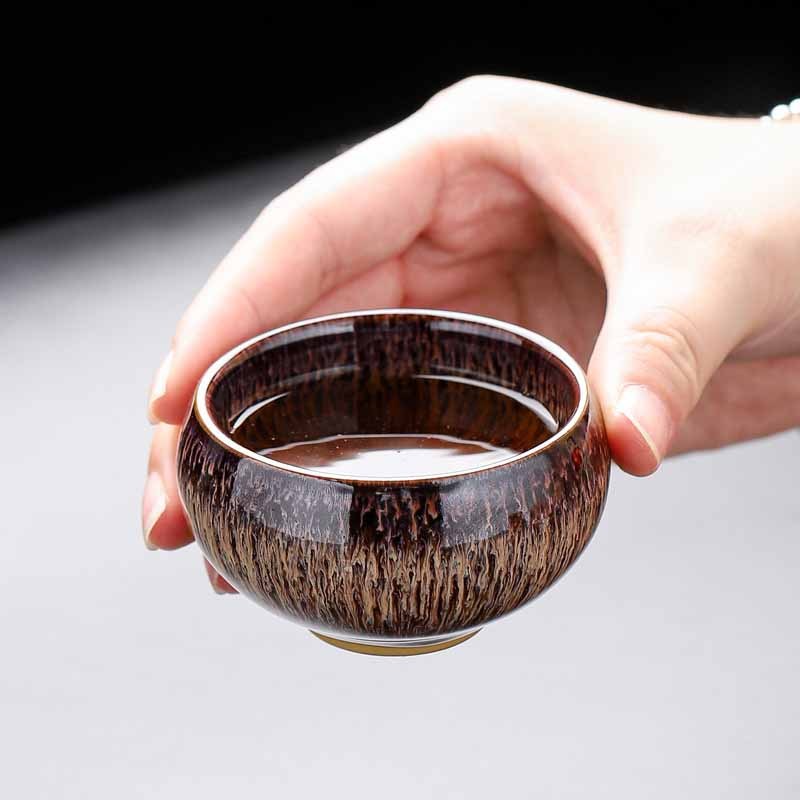 Small Koi Fish Kiln Change Chinese Jianzhan Ceramic Teacup Kung Fu Tea Cup 60ml