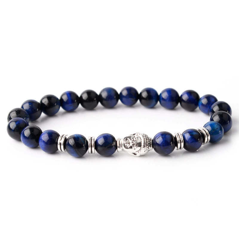 Blue Green Red Tiger Eye mystic zen Head Balance Bracelet