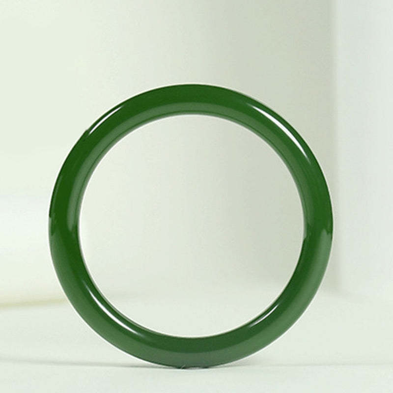 Cyan Jade Longevity Blessing Bangle Bracelet