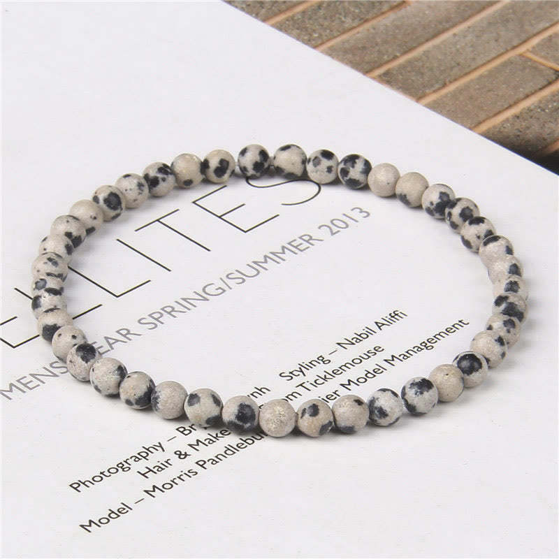 4mm Various Stone Crystal Mini Beads Healing Bracelet