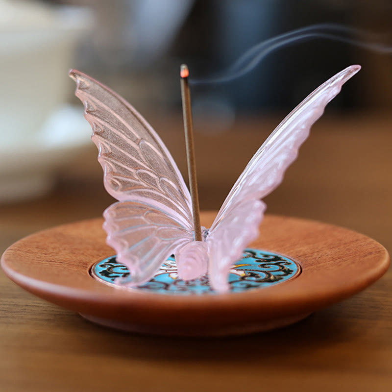 Butterfly Healing Incense Burner Desk Decoration