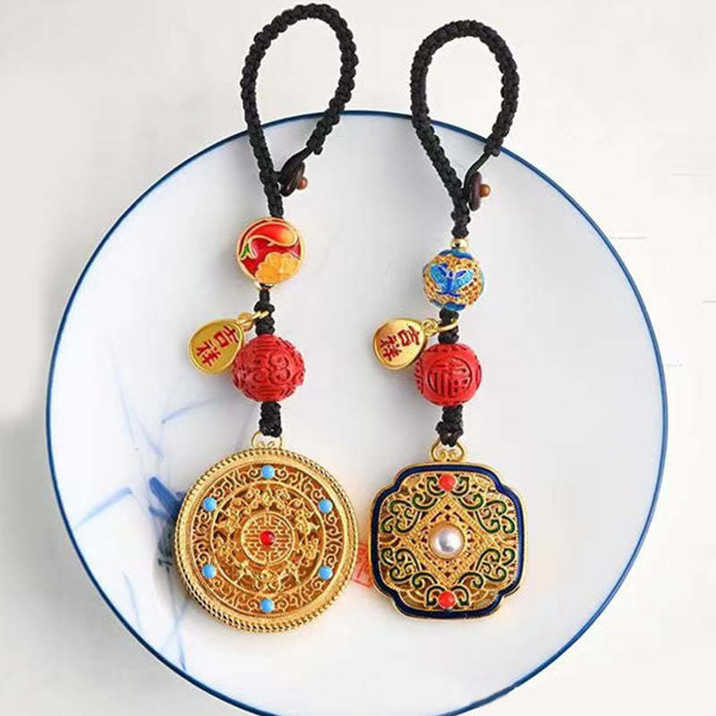 Fu Character Blessing Ruyi Charm Key Chain