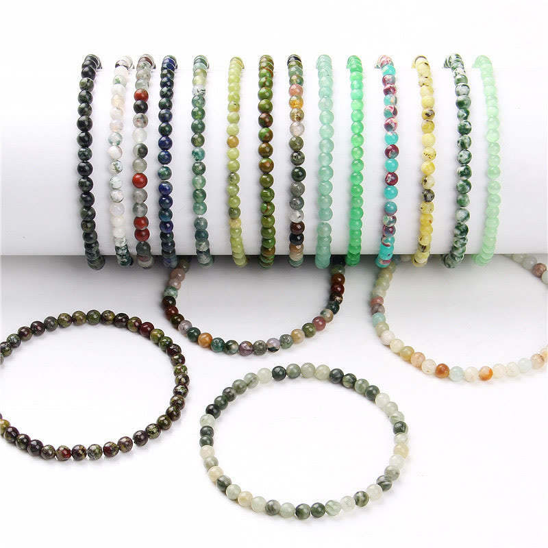 4mm Various Stone Crystal Mini Beads Healing Bracelet