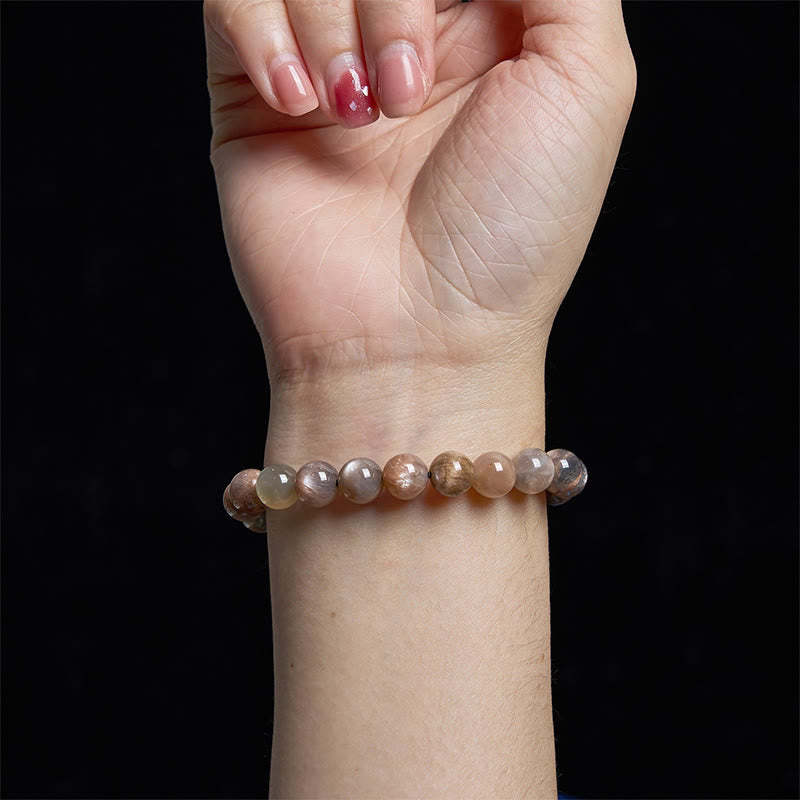 mystic zen Stone Black Moonstone Soothing Bracelet