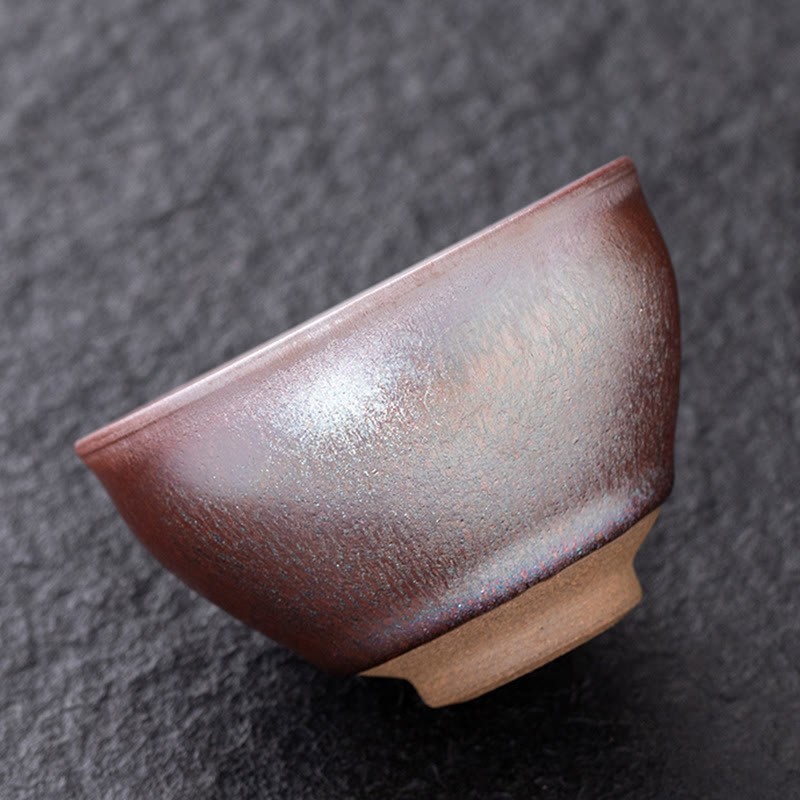 Chinese Pink Gold Jianzhan Porcelain Teacup Kung Fu Tea Cup